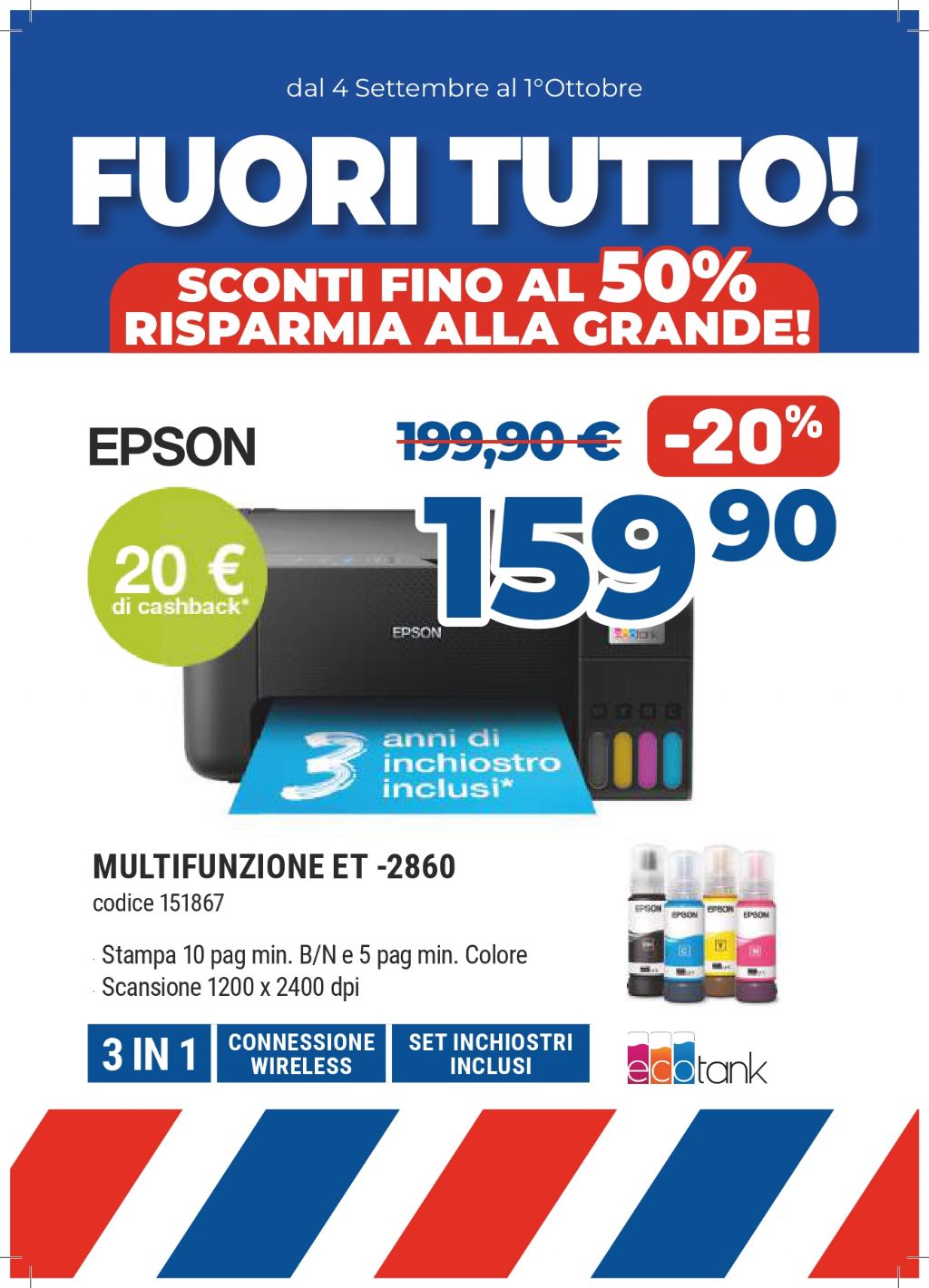 STAMPANTE EPSON MULTIFUNZIONE ET-2860
